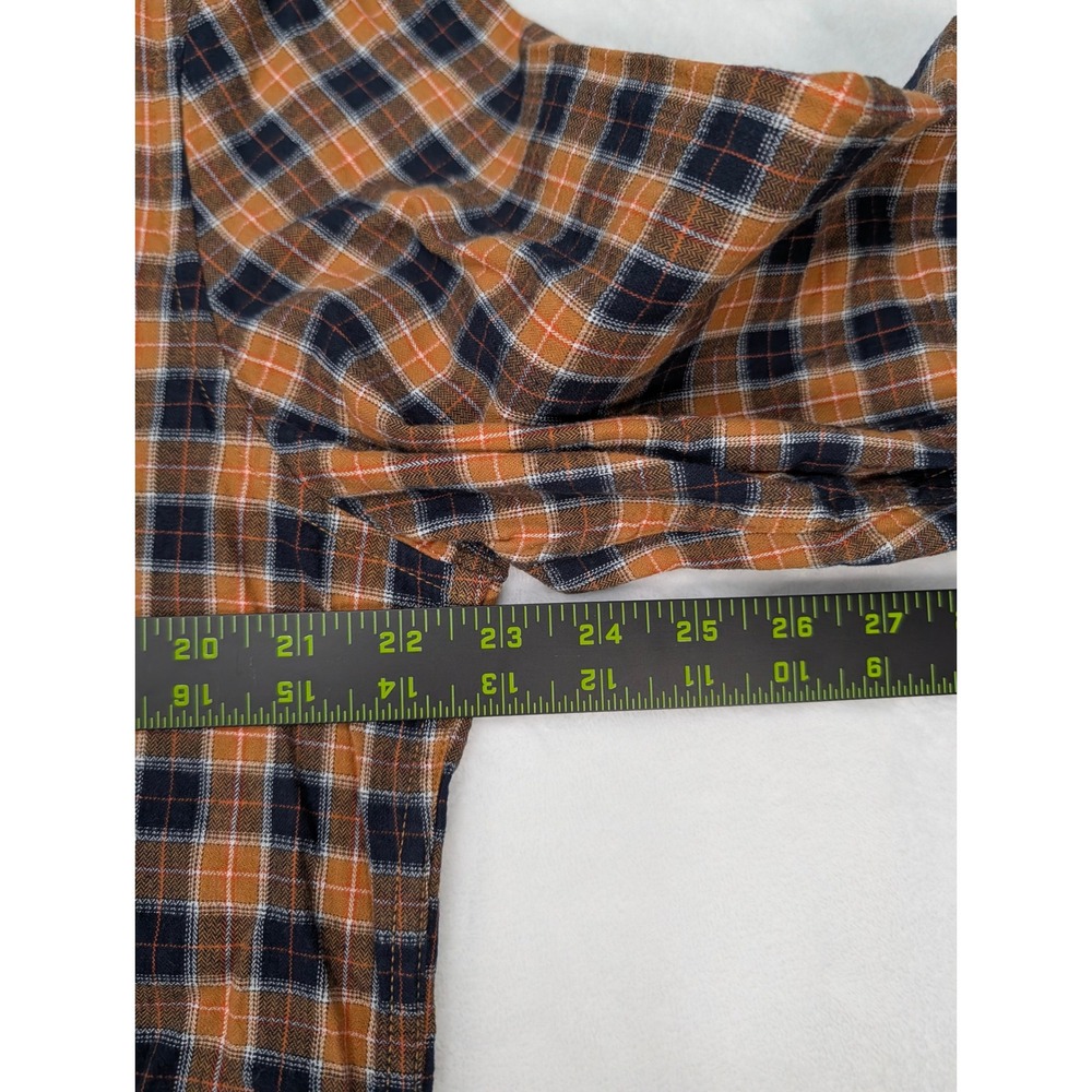 Timberland Mens Slim Fit Plaid Flannel Button Down Long Sleeve Shirt L - Picture 4 of 7